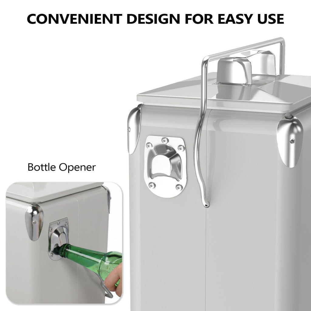 Winado 14 Qt Portable Insulated Ice Chest with Bottle Opener