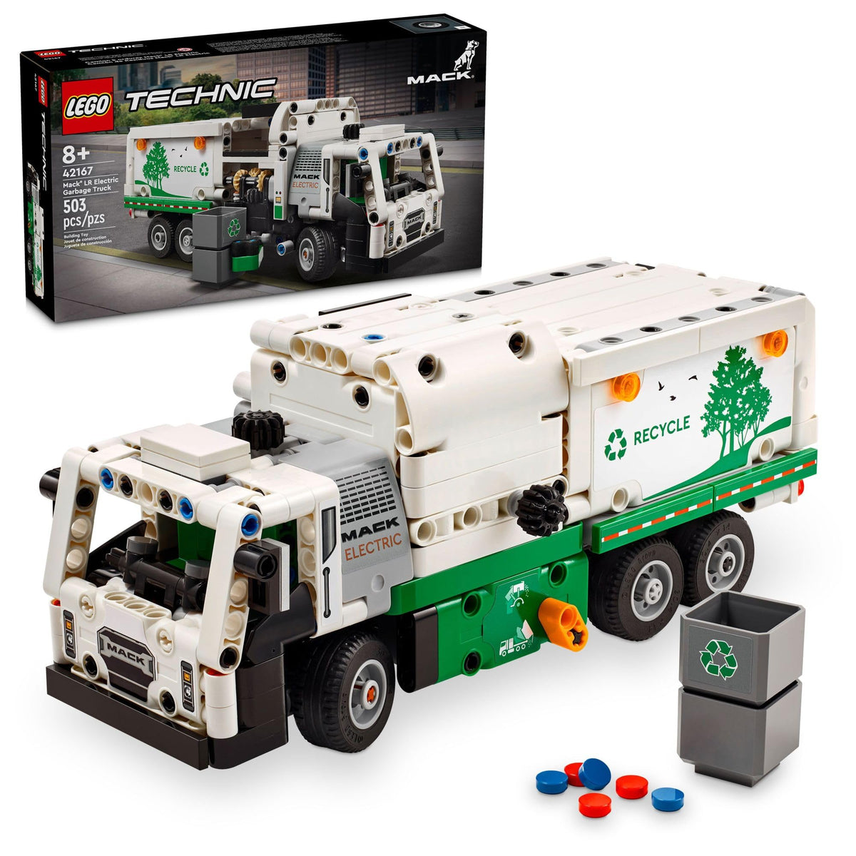 LEGO Technic Mack LR Electric Garbage Truck | 42167 | Ages 8 and Up - # BOT&G21910001 & BOT&G22910001 & GIT&G72910001 & GIT&G71910001