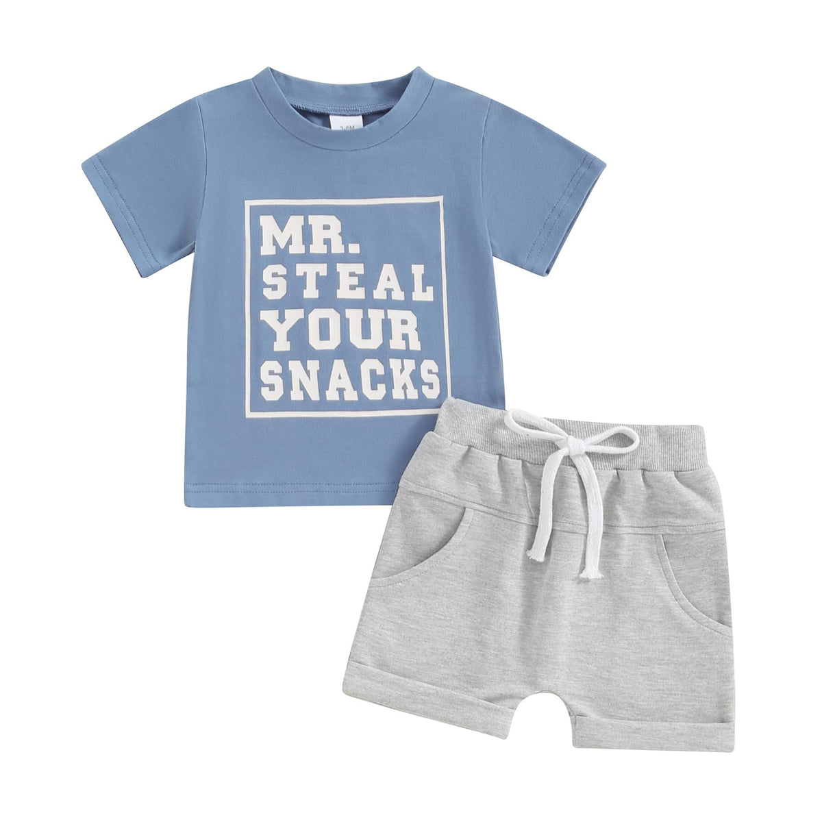 Summer Baby Boy Outfit Set in A-Blue  | 18-24 Months - # BAAA51210068